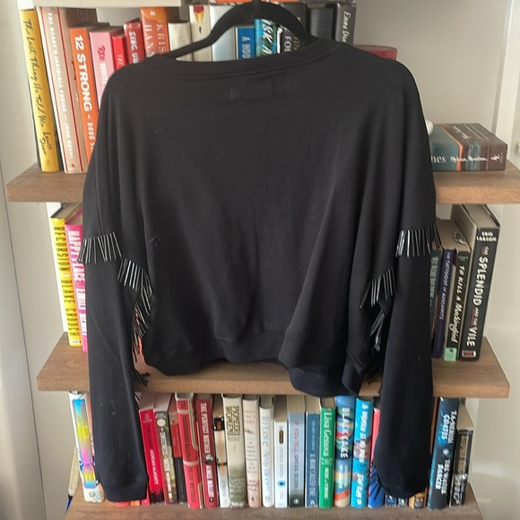 BlankNYC cropped beaded sweatshirt - Picture 4 of 4